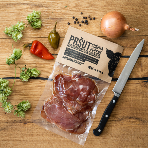 Pršut Sušená Pečeně Maso Kazda krájený