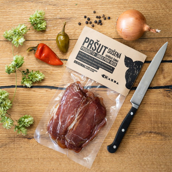 Sušená vepřová šunka Maso Kazda krájená