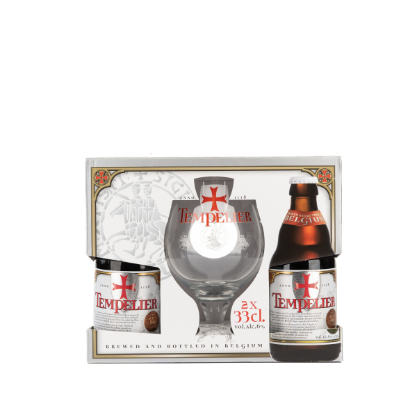 Dárkový pivní set Tempelier 2x33CL + GL