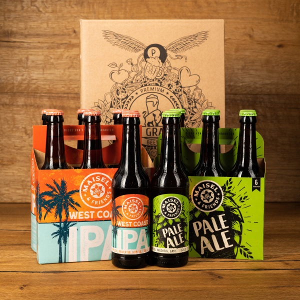 Maisel & Friends Degustační sada 15° West coast IPA a 12° Pale Ale
