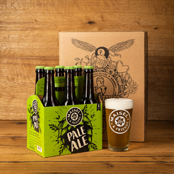 Maisel & Friends Degustační sada 12° Pale Ale se sklenicí