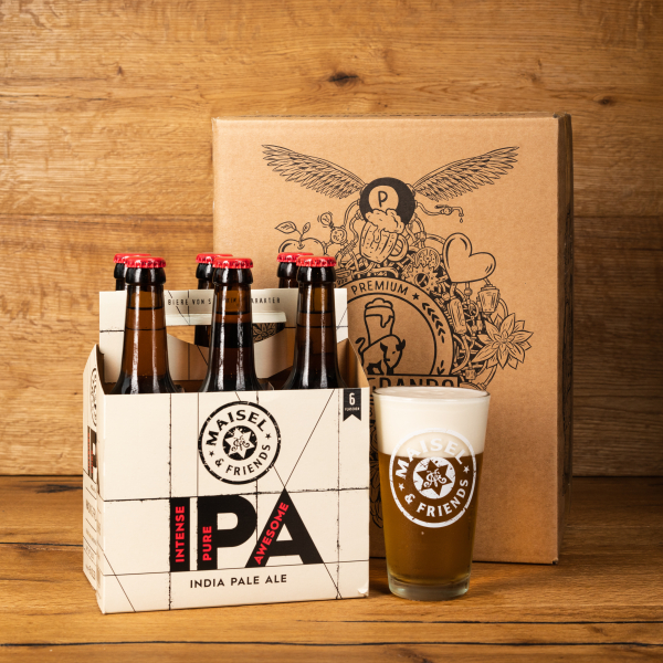 Maisel & Friends Degustační sada14° IPA se sklenicí
