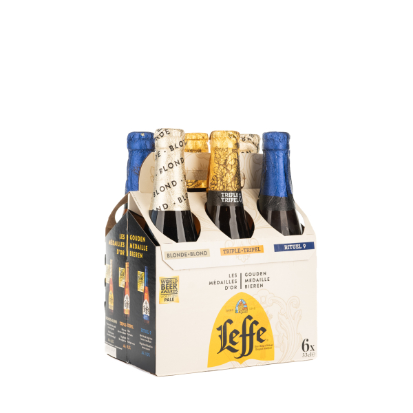 Dárkový pivní set Leffe Gouden Medaille Mix 6x33cl