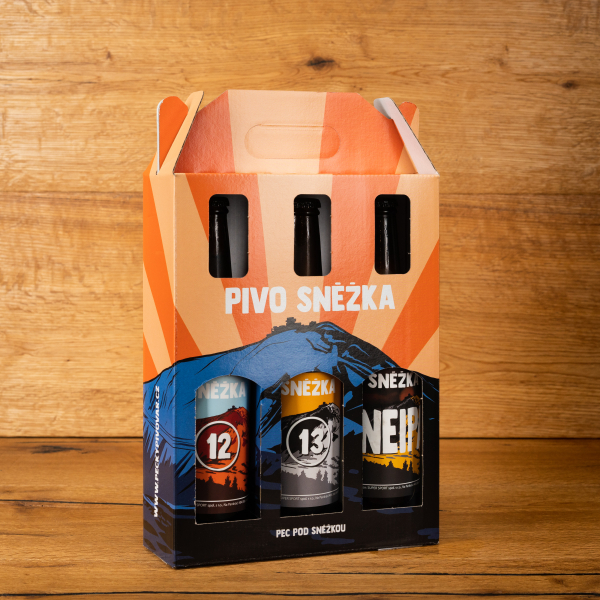 Dárková sada tří půllitrů z pivovaru Sněžka