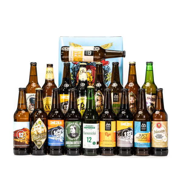Degustační pivní set Poznej Čechy 18x
